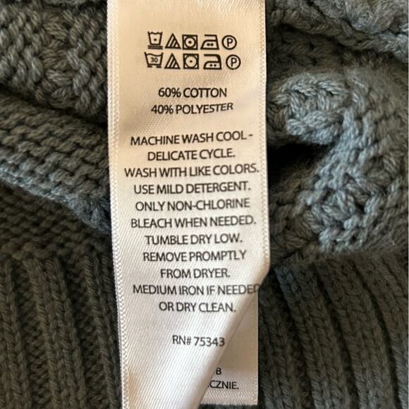 Cupcakes and Cashmere High Low Knit Blue Lagoon Sweater XL - Picture 8 of 10